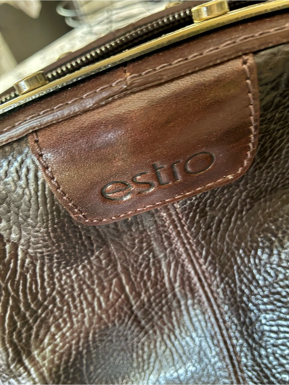 ESTRO LEATHER BAG! Absolutely Gorgeous! 25 x 15. 🧳100% Leather MADE IN ITALY! 🇮🇹 - Picture 6 of 12